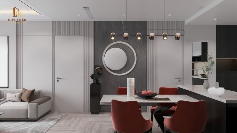 Cách chọn vật liệu nội thất màu tối giúp không gian sang trọng hơn