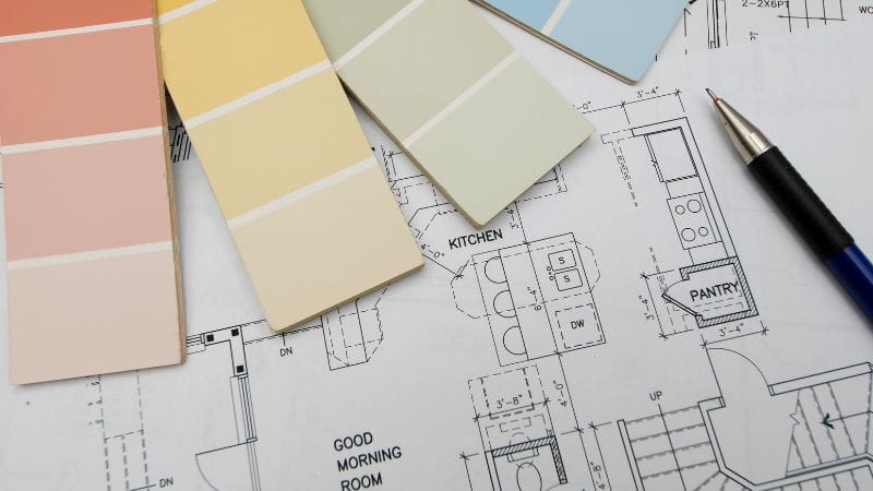 Tìm bảng màu tương phản trong mẹo thiết kế nội thất đẹp