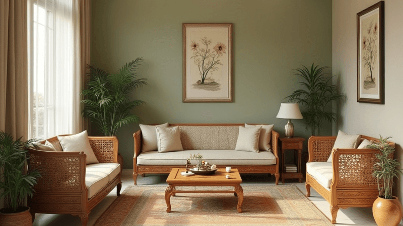 ý tưởng thiết kế nội thất phòng khách với sofa đa năng